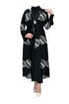 OTW1193 Şifon Kimono Siyah